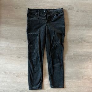 J.Crew 28 Petite Skinny Ankle Gray Corduroys